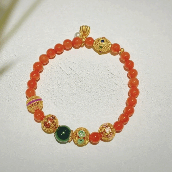 Bead Bracelet: Five-Color Auspicious Wealth D56