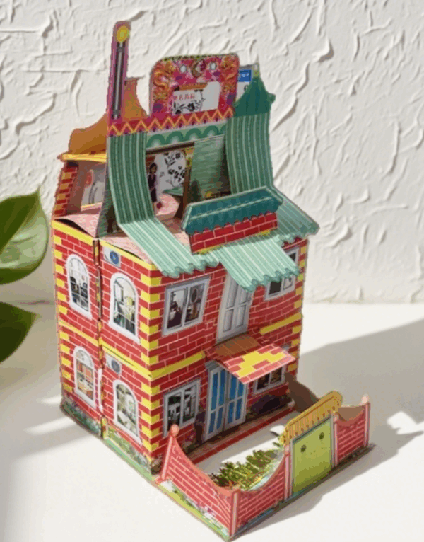 H91 Traditional paper art houses