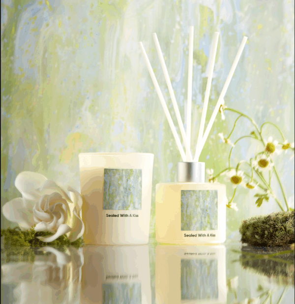 Silvermoon Reverie · Vintage Embossed Hexagonal Scented Candle