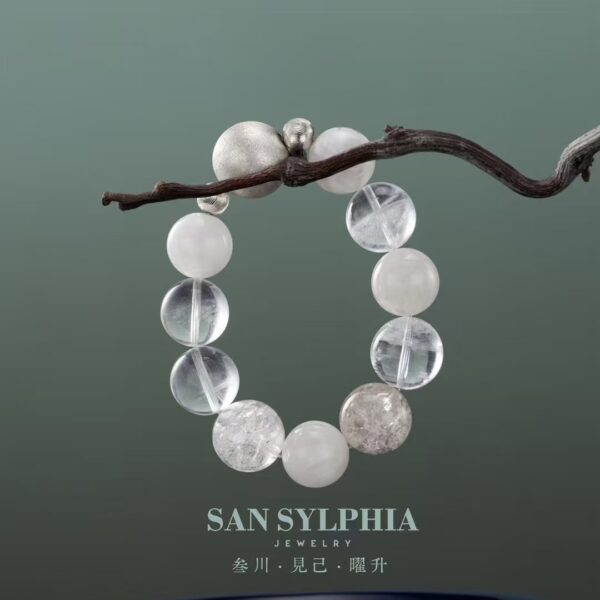 white crystal bracelet